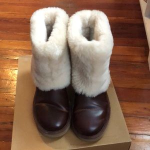 Women’s Leather Uggs With Fur